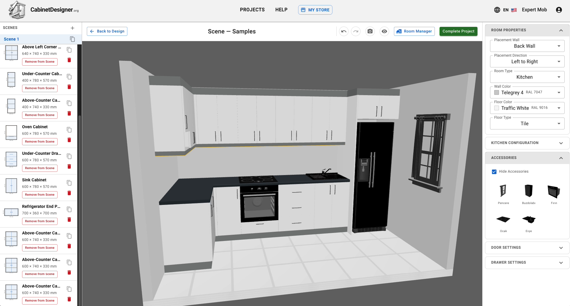 Kitchen scene screenshot